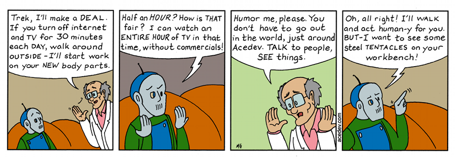 acedev comic, webcomic for Tuesday 14 Nov 2017
